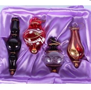 Thomas Pacconi Museum Series Glass Christmas Holiday Ornaments, set of 8